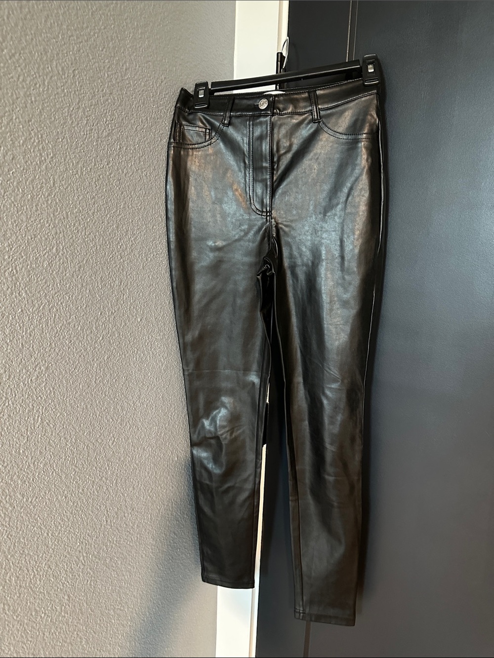 Wilfred Black Faux Leather Skinny Jeans